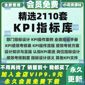 KPI绩效考核表公司员工部门指标岗位采购财务行政管理方案例模板
