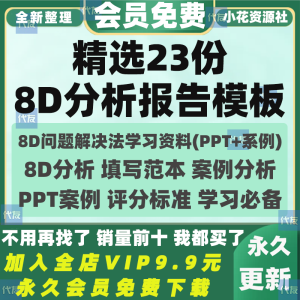 8D报告ppt模板培训质量问题工具分析品质技术管理整改解决案例